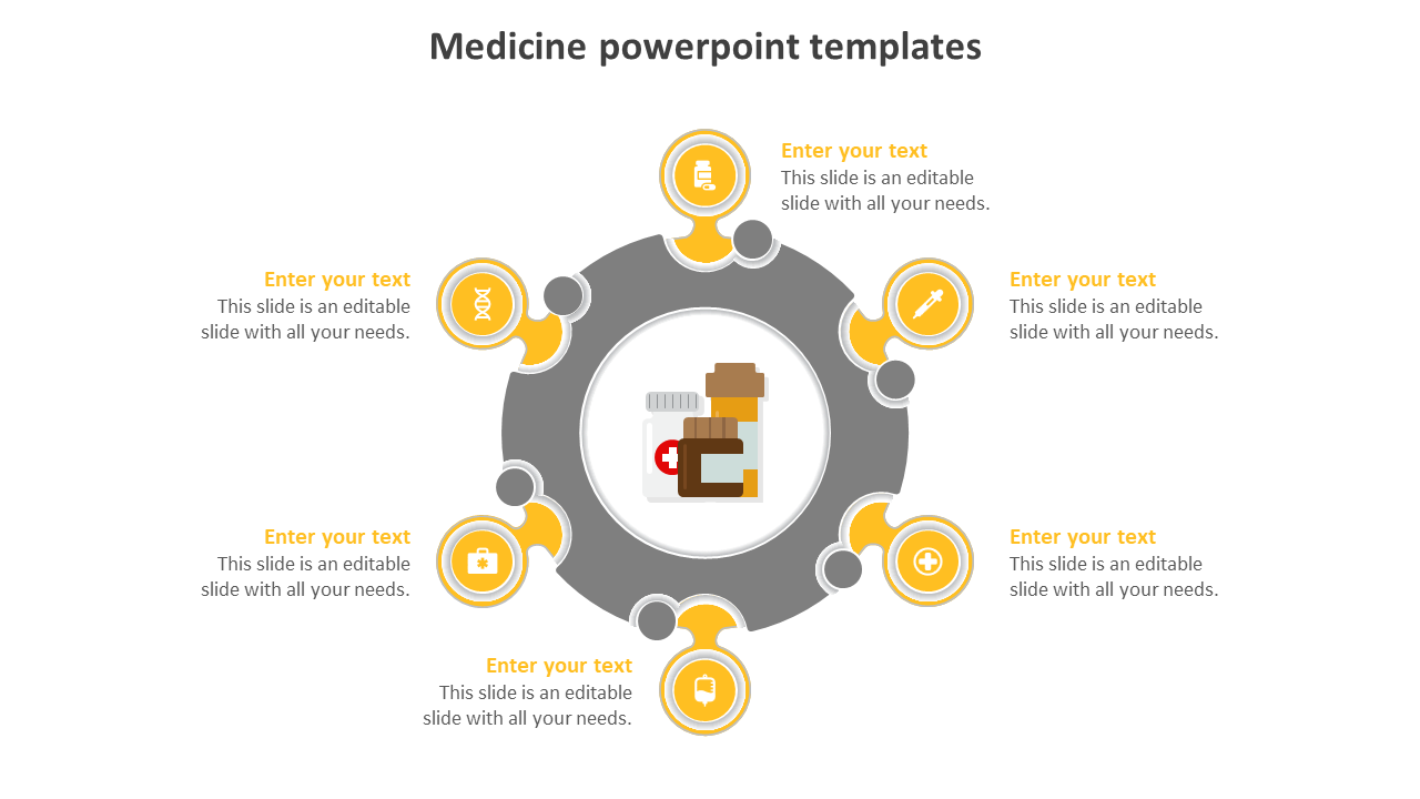Free - Simple Medicine PowePoint Templates Free Slide Design